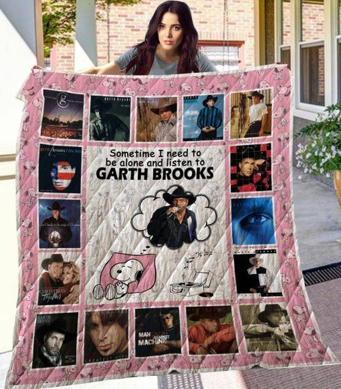 Garth Brooks Sn Gb Quilt Blanket and Home Decor