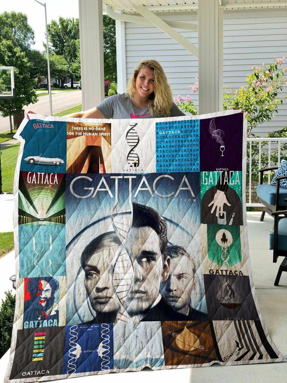 Gattaca Quilt Blanket and Home Decor