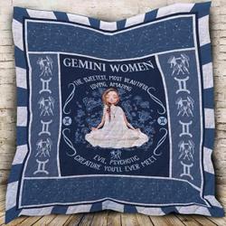 Gemini Horoscope Blanket Th0607 Quilt and Home Decor