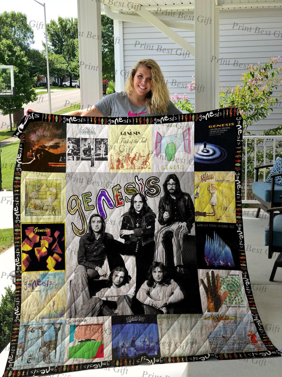 Genesis Albums Cover Poster Quilt and Home Decor