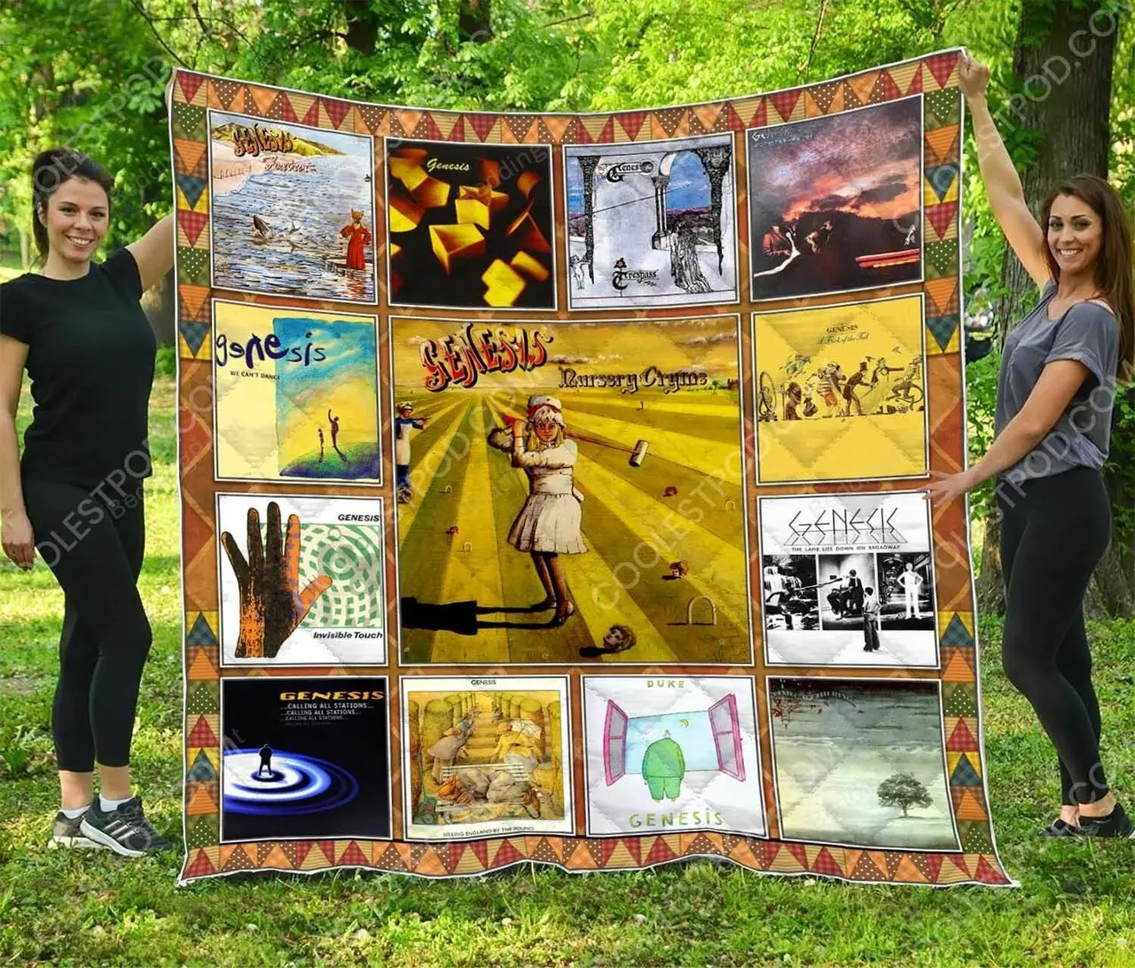 Genesis Band Quilt Blanket and Home Decor