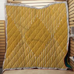 Geo  Yellow Throw Quilt Blanket and Home Decor