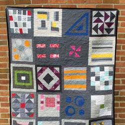 Geometric Gray Clp290625 Quilt Blanket and Home Decor