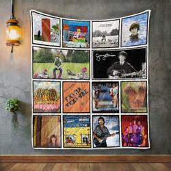 George Harrison Album Covers Quilt Blanket and Home Decor