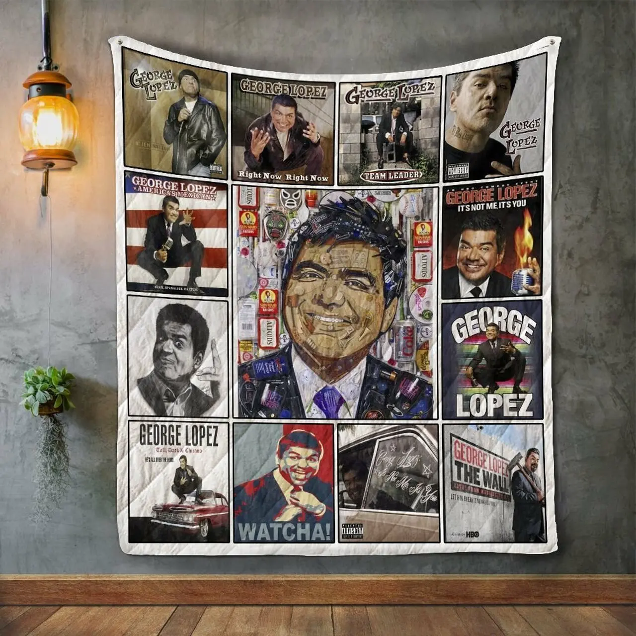George Lopez Quilt Blanket and Home Decor
