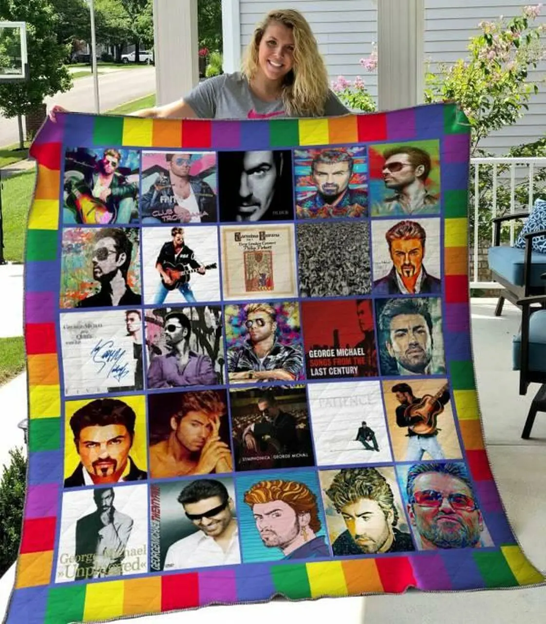 George Michael Quilt Blanket Hvt060627 Quilt and Home Decor