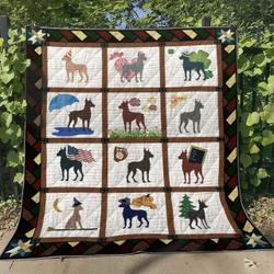 German Pinscher TL010611 Quilt Blanket and Home Decor
