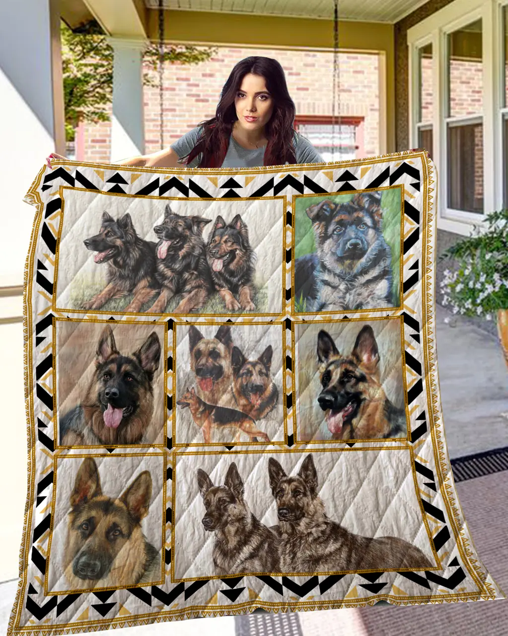 German Shepher Quilt and Home Decor