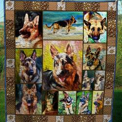 German Shepherd 01 German Shepherd 1811 Quilt Blanket Dhc03011409Dd and Home Decor