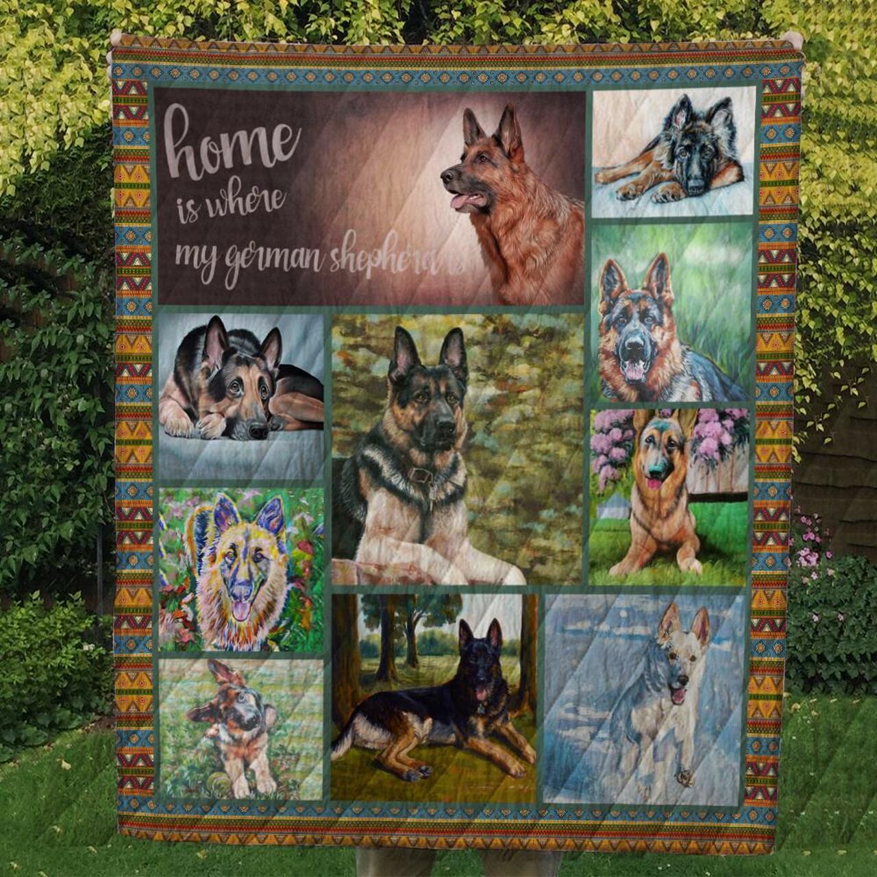 German Shepherd 10 Tlq0029 Quilt Quilt and Home Decor
