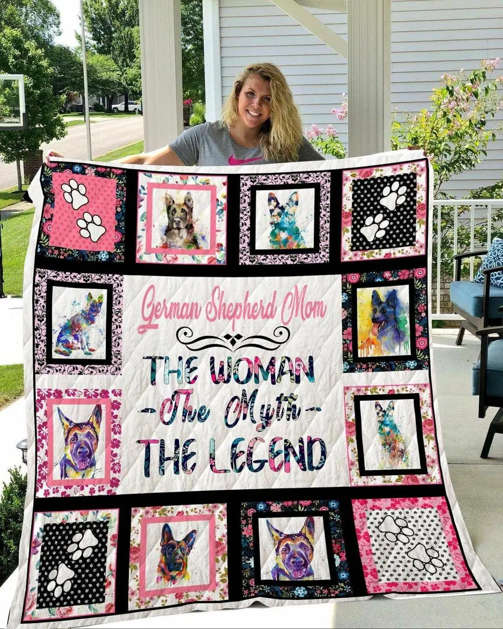 German Shepherd Cl09100104Mdq Quilt Blanket and Home Decor