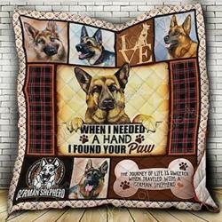 German Shepherd Cl18100295Mdq Quilt Blanket and Home Decor