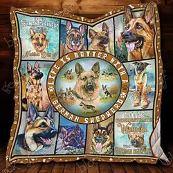 German Shepherd Cl18100297Mdq Quilt Blanket and Home Decor