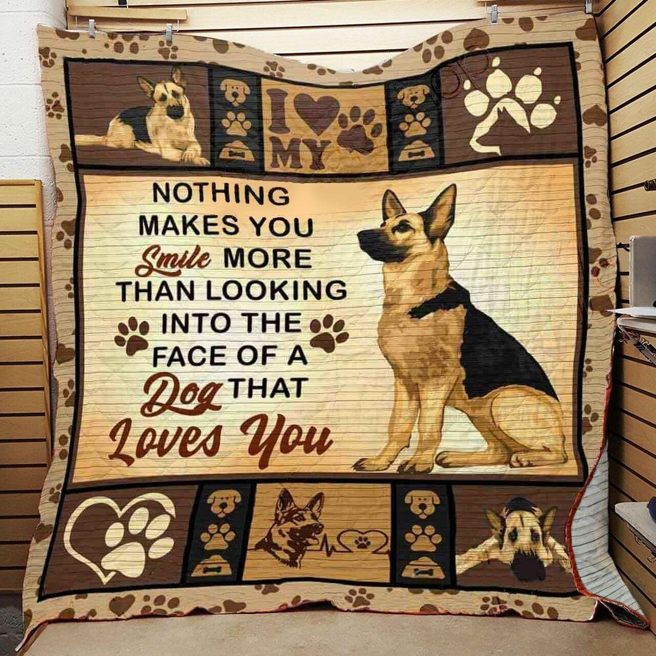 German Shepherd Dog Quilt Blanket ABC07111122 and Home Decor