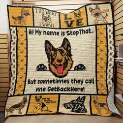 German Shepherd Dog Quilt -Bt08_0608  Quilt and Home Decor
