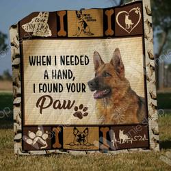 German Shepherd Dog Quilt Hck and Home Decor