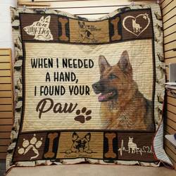 German Shepherd Dog Quilt -Hn060809  Quilt and Home Decor