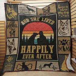 German Shepherd Dog Quilt M0608-7  Quilt and Home Decor