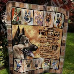 German Shepherd Heart Beat Bl Quilt Blanket Dhc03011397Dd and Home Decor