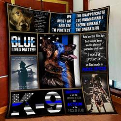 German Shepherd K9 Quilt Blanket and Home Decor