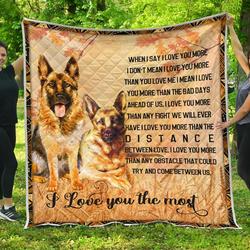 German Shepherd Love Quilt Blanket Dhc09121624Dd and Home Decor