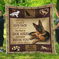 German Shepherd Take Me Back Quilt Blanket Christmas Christmas Gifts Merry Christmas Holiday Gifts Gift Dhc03011743Dd and Home Decor