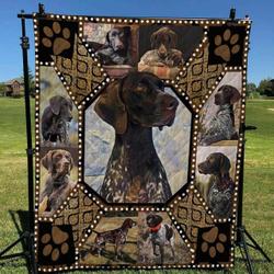 German Shorthaired Pointer Mystery Cl09100107Mdq Quilt Blanket and Home Decor
