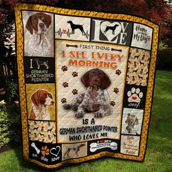 German Shorthaired Pointer Quilt Blanket Bbb010622Mh and Home Decor