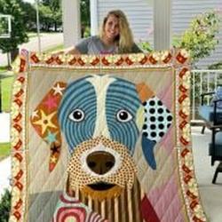 German Wirehaired Pointer Quilt Blanket Luk3Zw Dhc0301789Dd and Home Decor