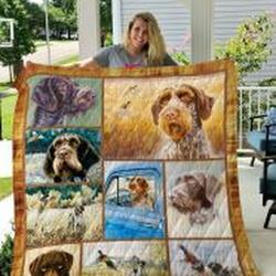 German Wirehaired Pointer Quilt Blanket Lukoyx Dhc0301946Dd and Home Decor
