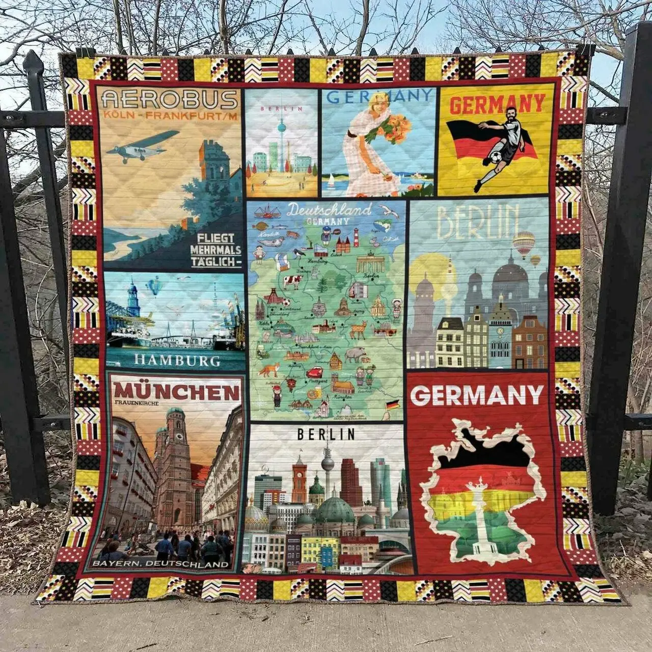 Germany Li080701A Tbg Quilt Blanket and Home Decor