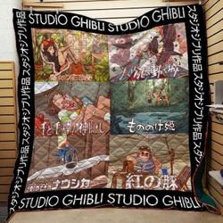 Ghibli Scenic Art Anime Blanket Th0509 Quilt and Home Decor
