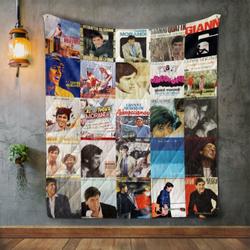 Gianni Morandi Album Covers Quilt Blanket and Home Decor