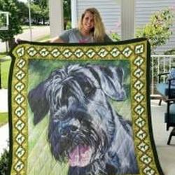 Giant Schnauzer Quilt Blanket Lukeg8 Dhc0301866Dd and Home Decor