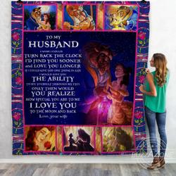 Gift For Husband Beauty And The Beast Quilt Ko and Home Decor