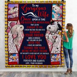 Gift For Your Wife Snoopy Quilt Ko and Home Decor