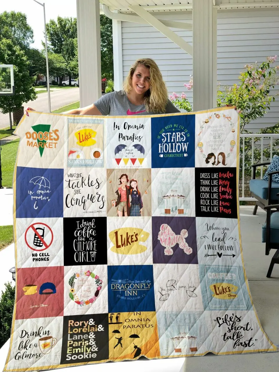 Gilmore Girls Poster Quilt Blanket and Home Decor