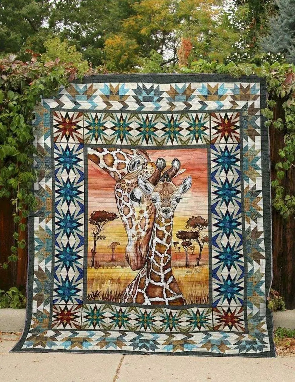 Giraffe And Love Hur Quilt Bevrvb and Home Decor
