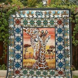 Giraffe And Love Hur Quilt Bevrvb and Home Decor