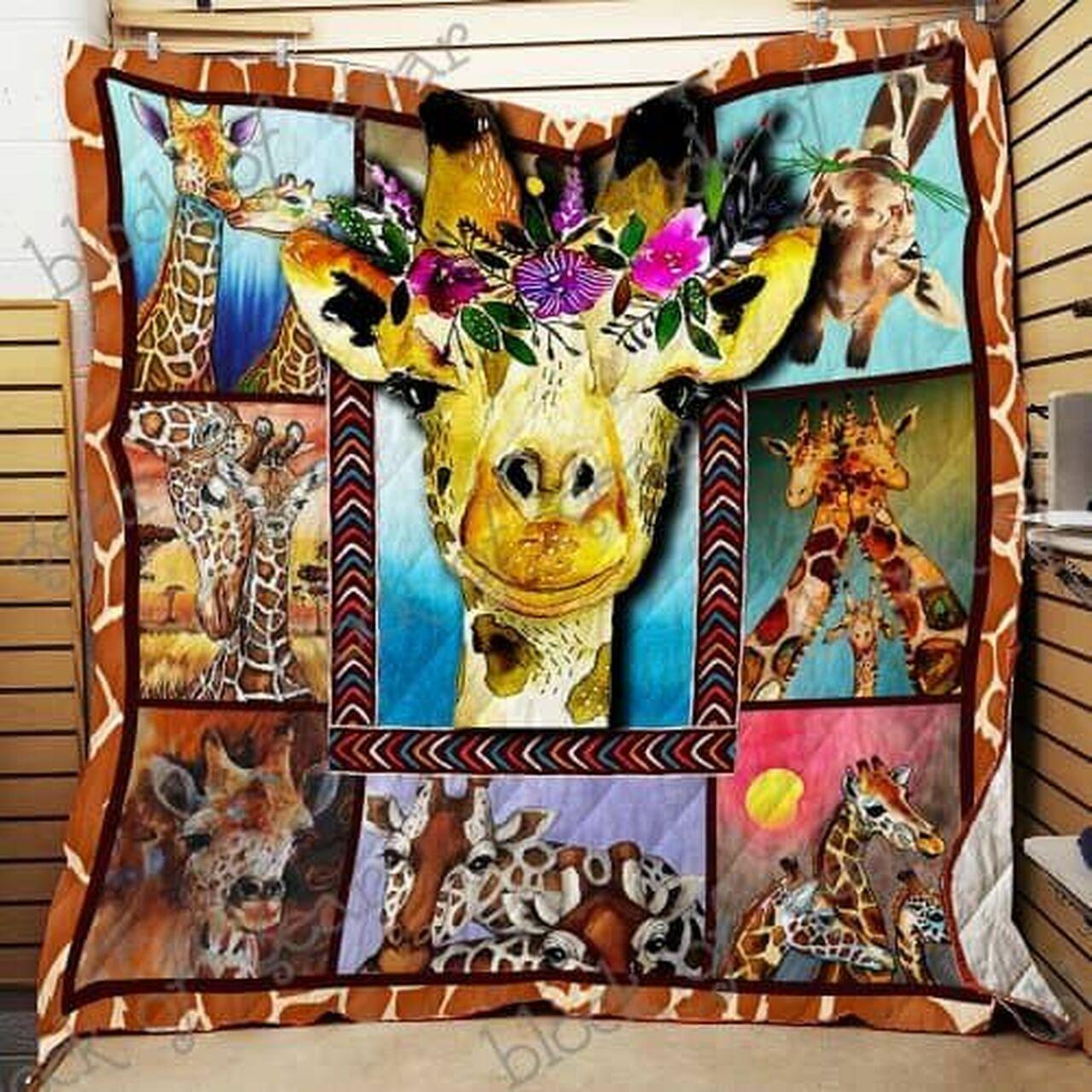 Giraffe Cl19100361Mdq Quilt Blanket and Home Decor
