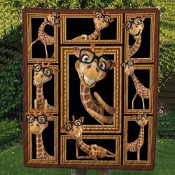 Giraffe Quilt Blanket Dhc02012022Td and Home Decor