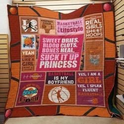 Girl Basketball Cla1610081Q Quilt Blanket and Home Decor