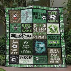 Girl Got Game Quilt Blanket Tr12  Quilt and Home Decor