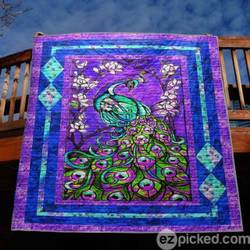Glorious Peacock Quilt Blanket Ylh5  Quilt and Home Decor