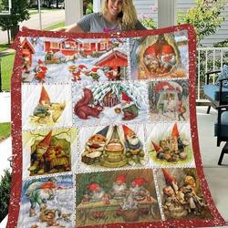 Gnomes Gs-Cl-Dt2706 Quilt Blanket and Home Decor