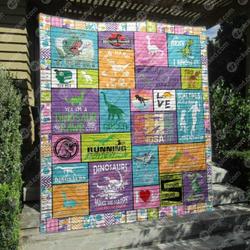 Go Hard Or Go Extinct Quilt Blanket Hp47  Quilt and Home Decor