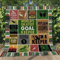 Goal Keeper Vm040618 Quilt Blanket and Home Decor