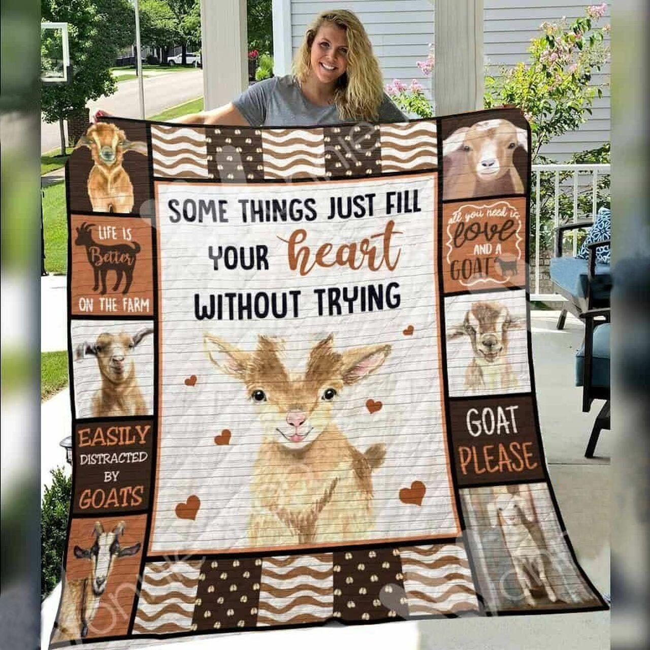 Goat Awesome E Quilt Derqej and Home Decor