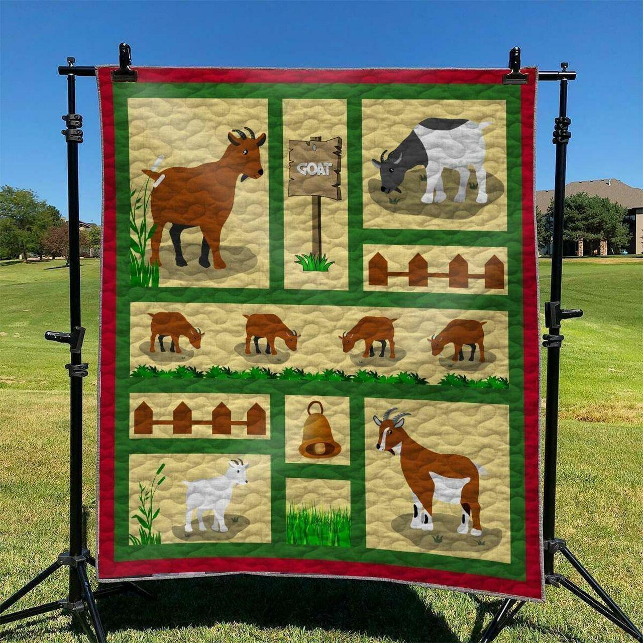 Goat In Farm DHCLD0909 Quilt Blanket and Home Decor