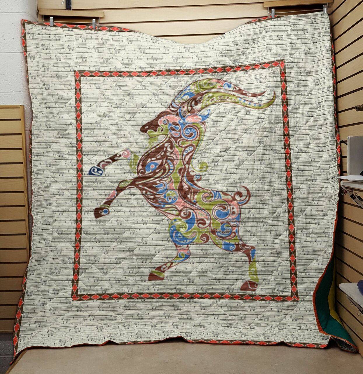 Goat Quilt Blanket Dhc1501647Vt and Home Decor